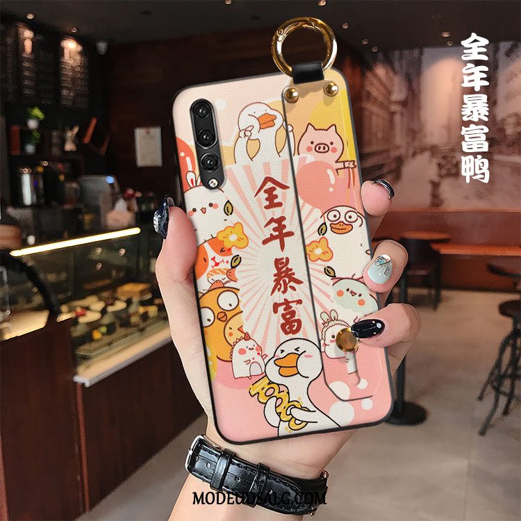 Huawei P20 Pro Etui Kreativ Cartoon Net Red Gul Smuk