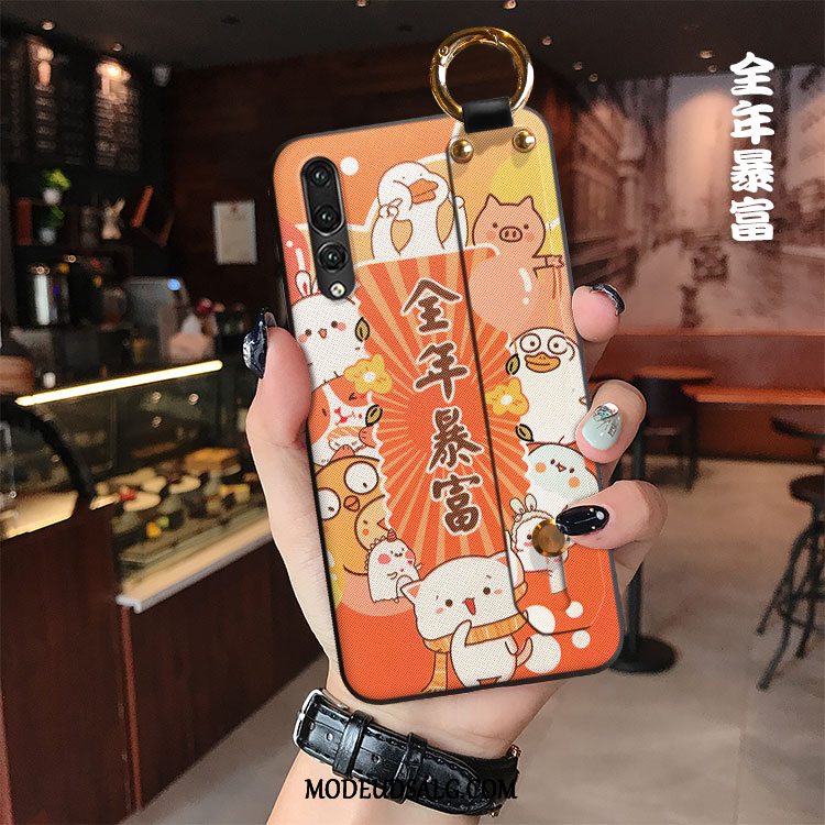 Huawei P20 Pro Etui Kreativ Cartoon Net Red Gul Smuk