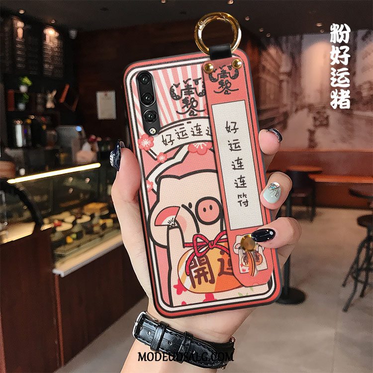 Huawei P20 Pro Etui Kreativ Cartoon Net Red Gul Smuk