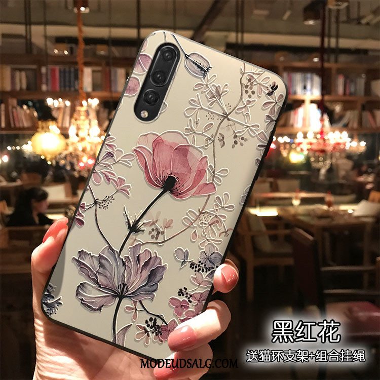 Huawei P20 Pro Etui Silikone Kunst Trend Grøn Vintage