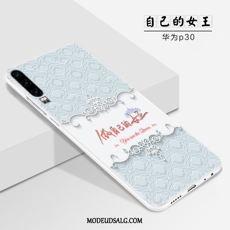 Huawei P30 Etui Blød Smuk Alt Inklusive Silikone Nubuck