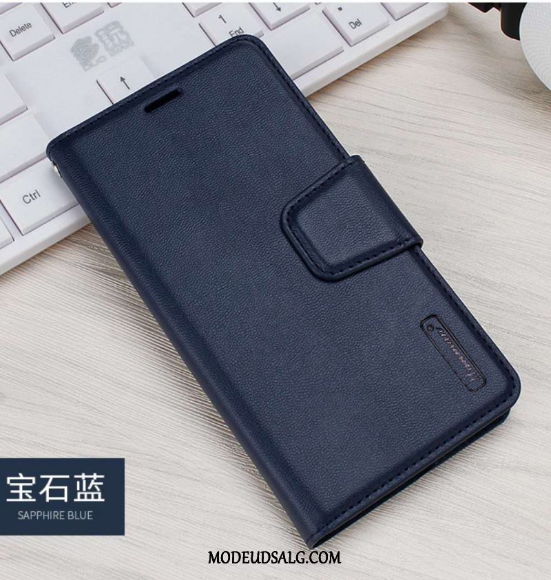 Huawei P30 Etui / Cover Alt Inklusive Anti-fald Folio Beskyttelse Sort