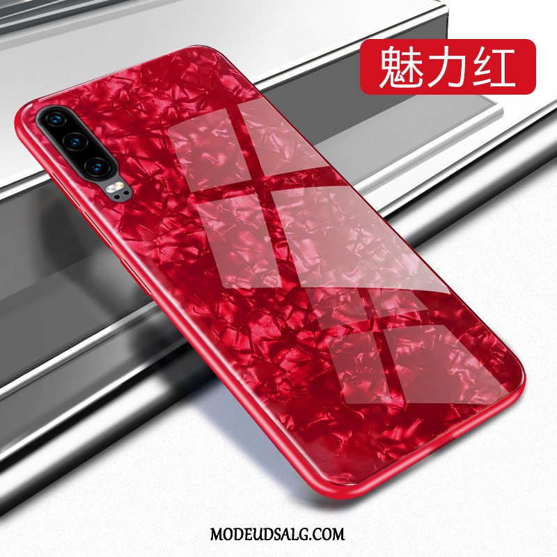 Huawei P30 Etui / Cover Beskyttelse Shell Rød Net Red