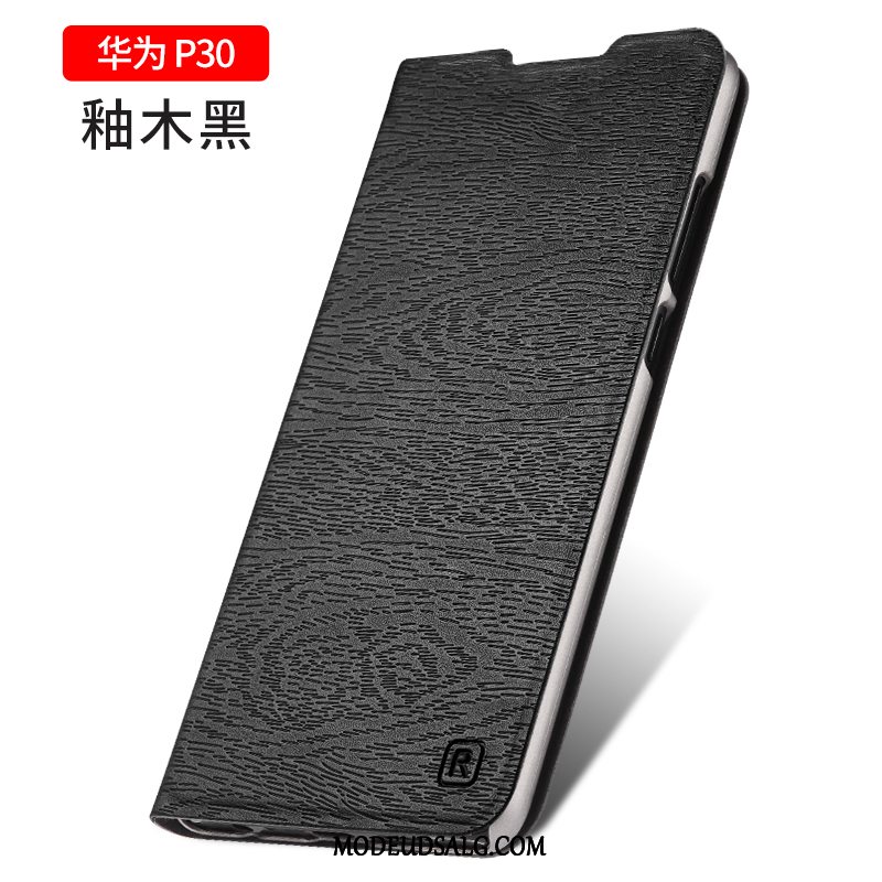 Huawei P30 Etui / Cover Clamshell Alt Inklusive Anti-fald Blå