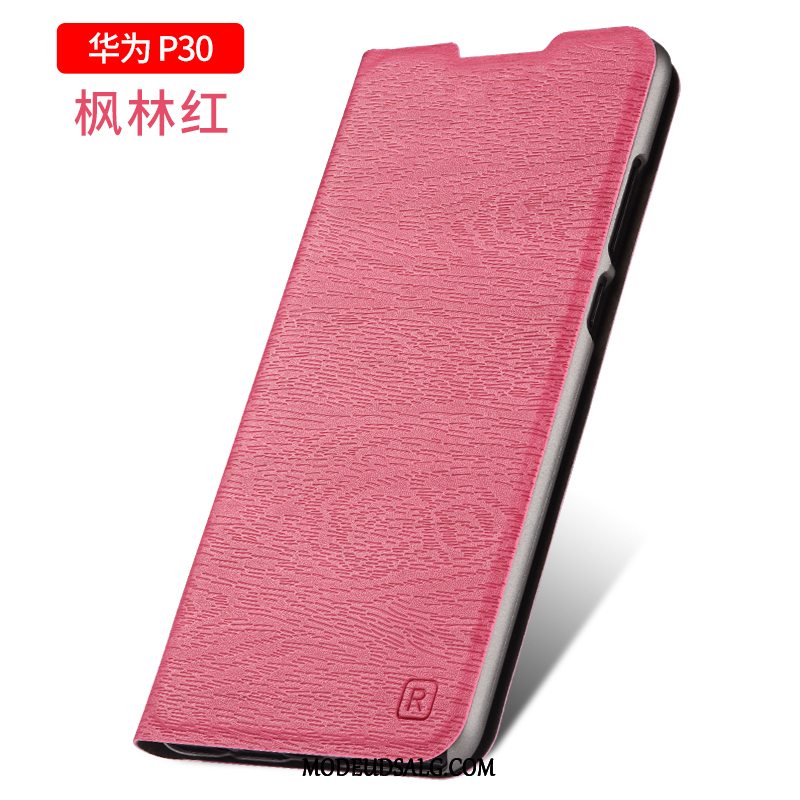 Huawei P30 Etui / Cover Clamshell Alt Inklusive Anti-fald Blå