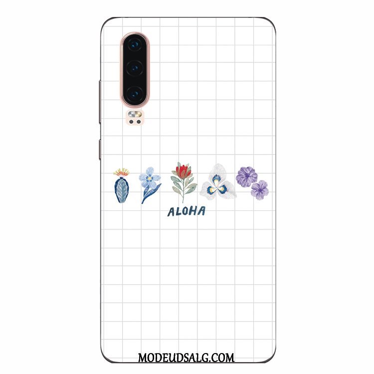 Huawei P30 Etui / Cover Kreativ Kunst Beskyttelse Frisk Hvid