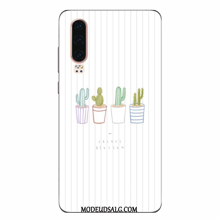 Huawei P30 Etui / Cover Kreativ Kunst Beskyttelse Frisk Hvid