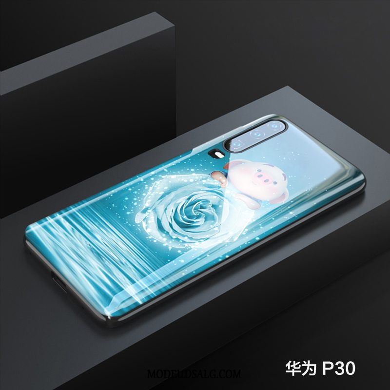 Huawei P30 Etui / Cover Net Red Smuk Blå Glas Trendy