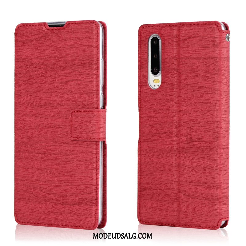 Huawei P30 Etui / Cover Tree Lædertaske Mønster Clamshell