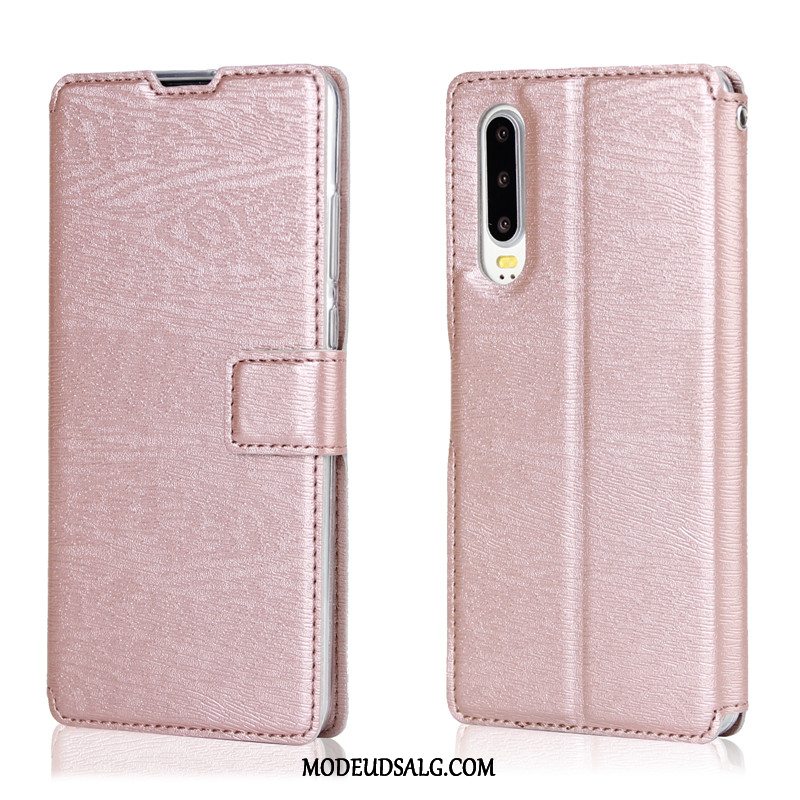 Huawei P30 Etui / Cover Tree Lædertaske Mønster Clamshell