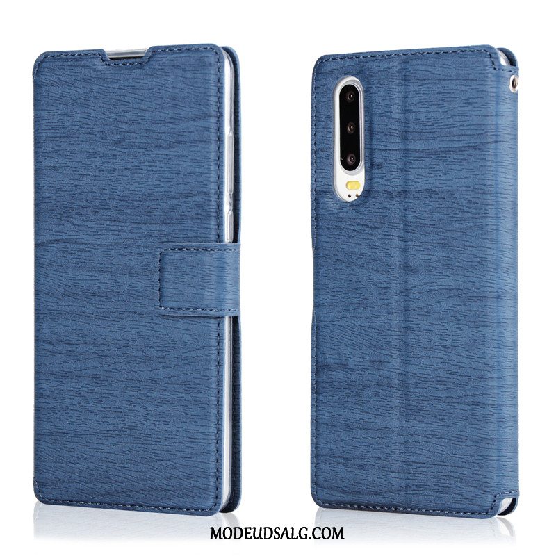 Huawei P30 Etui / Cover Tree Lædertaske Mønster Clamshell