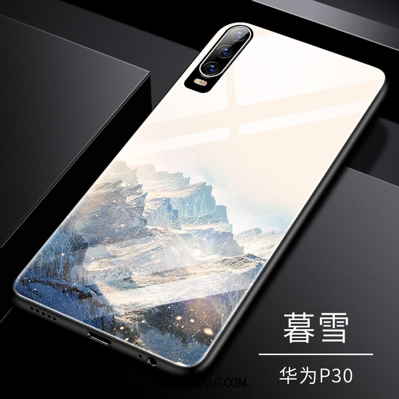 Huawei P30 Etui Hvid Kreativ Elskeren Ny Tynd