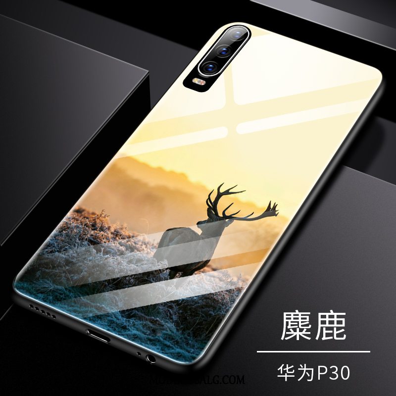 Huawei P30 Etui Hvid Kreativ Elskeren Ny Tynd