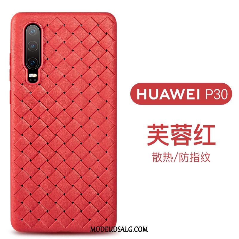 Huawei P30 Etui Mønster Anti-fald Beskyttelse Alt Inklusive Strikkede