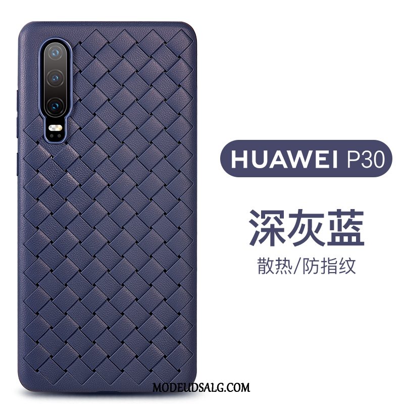 Huawei P30 Etui Mønster Anti-fald Beskyttelse Alt Inklusive Strikkede