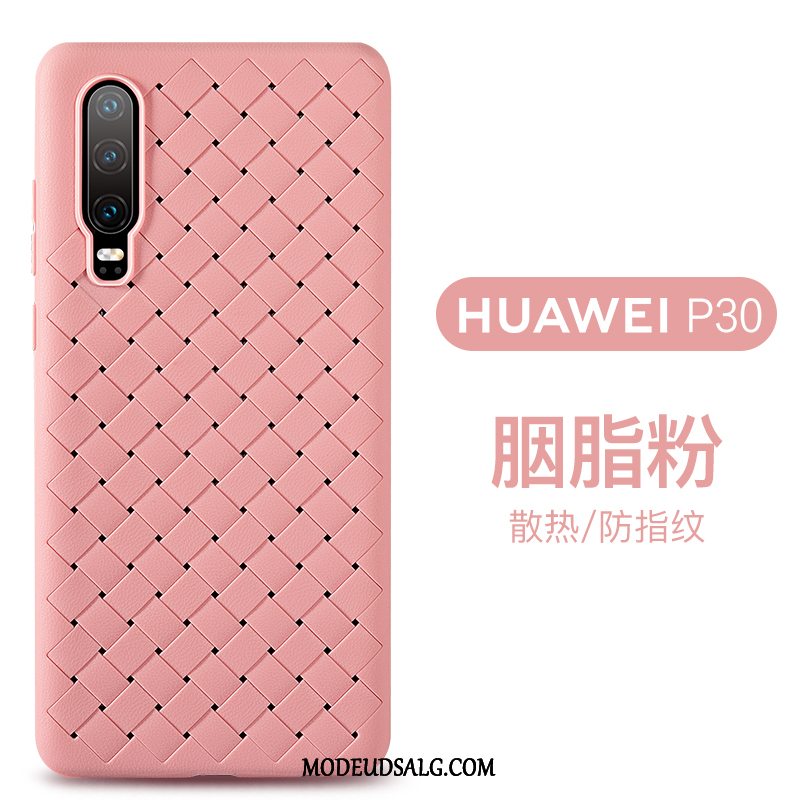 Huawei P30 Etui Mønster Anti-fald Beskyttelse Alt Inklusive Strikkede