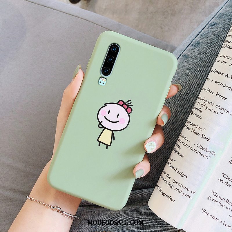 Huawei P30 Etui Silikone Cartoon Elskeren Anti-fald Cover