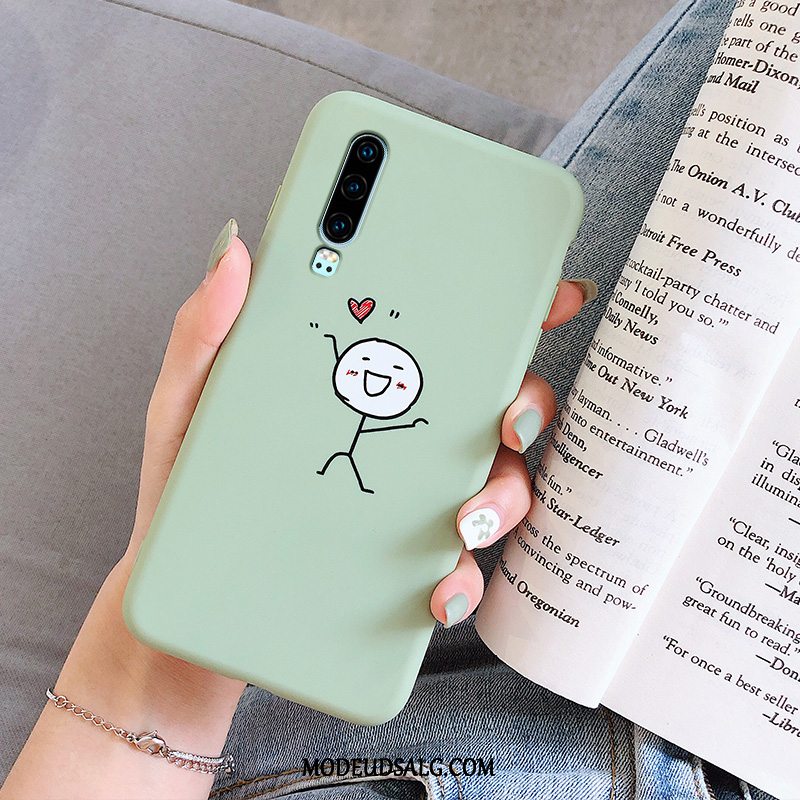 Huawei P30 Etui Silikone Cartoon Elskeren Anti-fald Cover