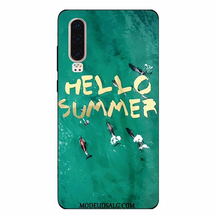 Huawei P30 Etui Simple Blød Silikone Cover Beskyttelse