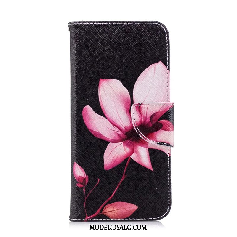 Huawei P30 Lite Etui Beskyttelse Hvid Lædertaske Malet Cover