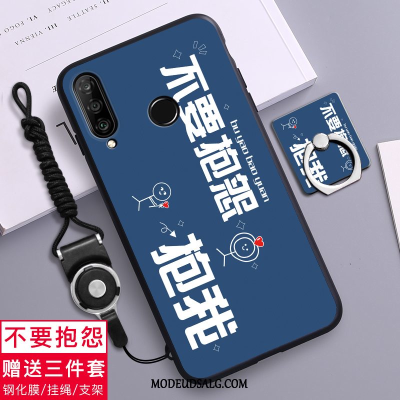 Huawei P30 Lite Etui / Cover Beskyttelse Nubuck Blød Grøn