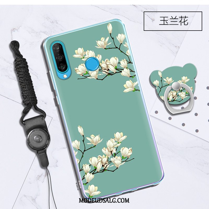 Huawei P30 Lite Etui / Cover Blød Mode Grøn Hængende Ornamenter