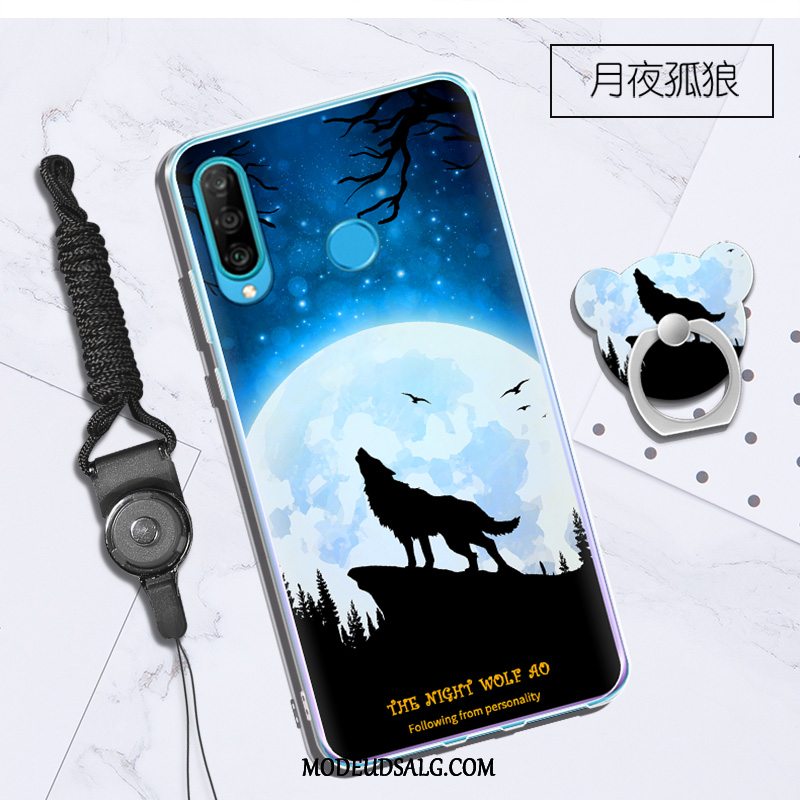 Huawei P30 Lite Etui / Cover Blød Mode Grøn Hængende Ornamenter