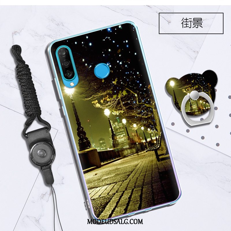 Huawei P30 Lite Etui / Cover Blød Mode Grøn Hængende Ornamenter