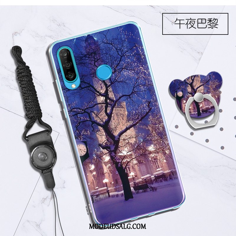 Huawei P30 Lite Etui / Cover Blød Mode Grøn Hængende Ornamenter