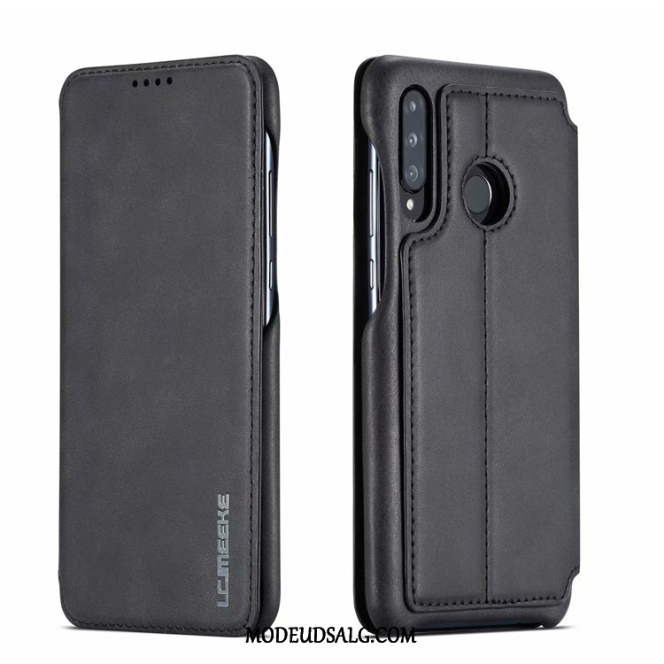 Huawei P30 Lite Etui / Cover Rød Vintage Lædertaske Beskyttelse Anti-fald