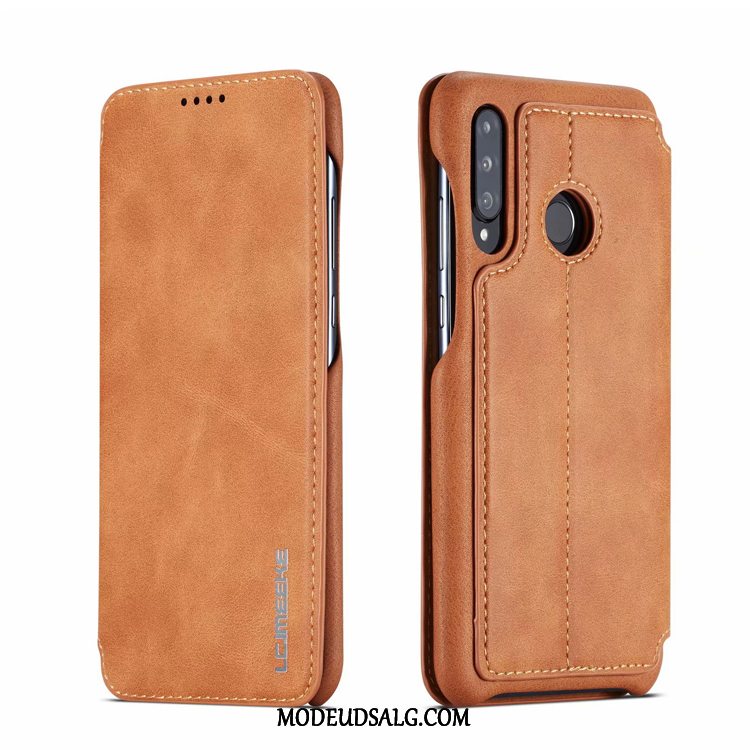 Huawei P30 Lite Etui / Cover Rød Vintage Lædertaske Beskyttelse Anti-fald