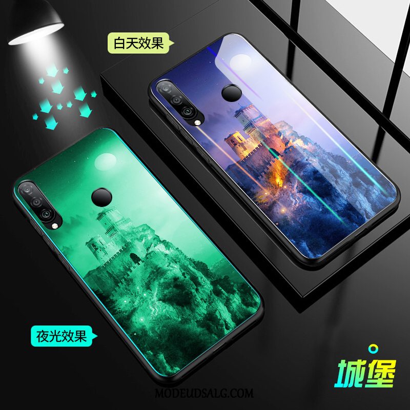 Huawei P30 Lite Etui / Cover Sort Beskyttelse Lyser Glas