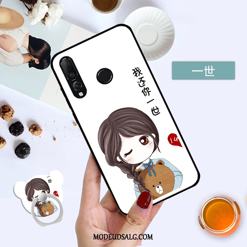 Huawei P30 Lite Etui Hængende Hals Ungdom Hvid Cartoon Anti-fald