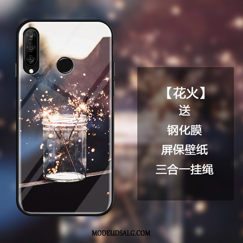 Huawei P30 Lite Etui Luksus Af Personlighed Beskyttelse Sort Anti-fald