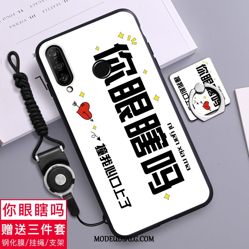 Huawei P30 Lite Etui Silikone Cover Cartoon Anti-fald Grøn