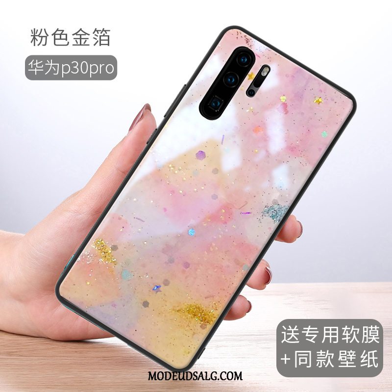 Huawei P30 Pro Etui Alt Inklusive Af Personlighed Kreativ Anti-fald Guld