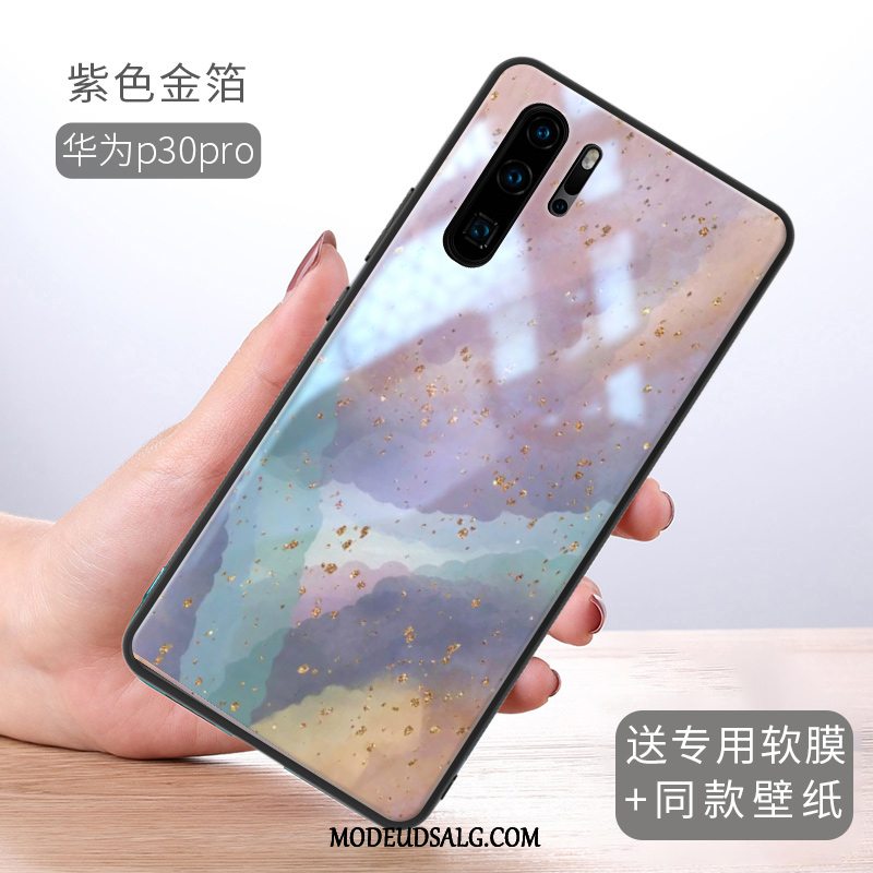 Huawei P30 Pro Etui Alt Inklusive Af Personlighed Kreativ Anti-fald Guld