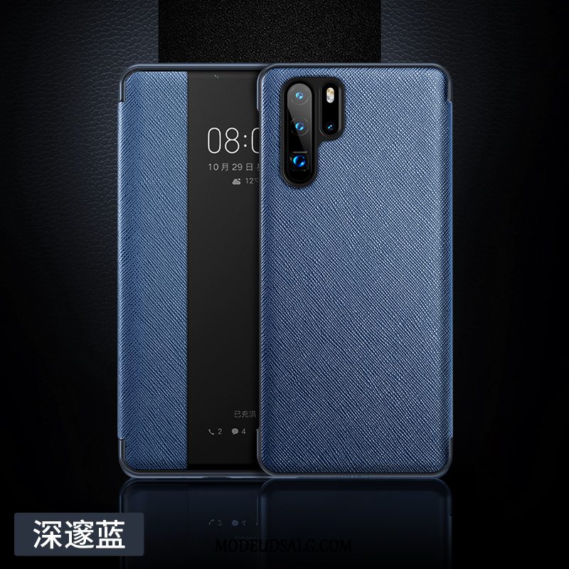 Huawei P30 Pro Etui Alt Inklusive Lædertaske Hængende Ornamenter Af Personlighed Cover