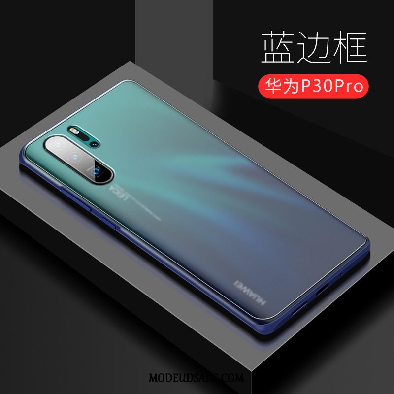 Huawei P30 Pro Etui Anti-fald Tynd Ny Blå Gennemsigtig