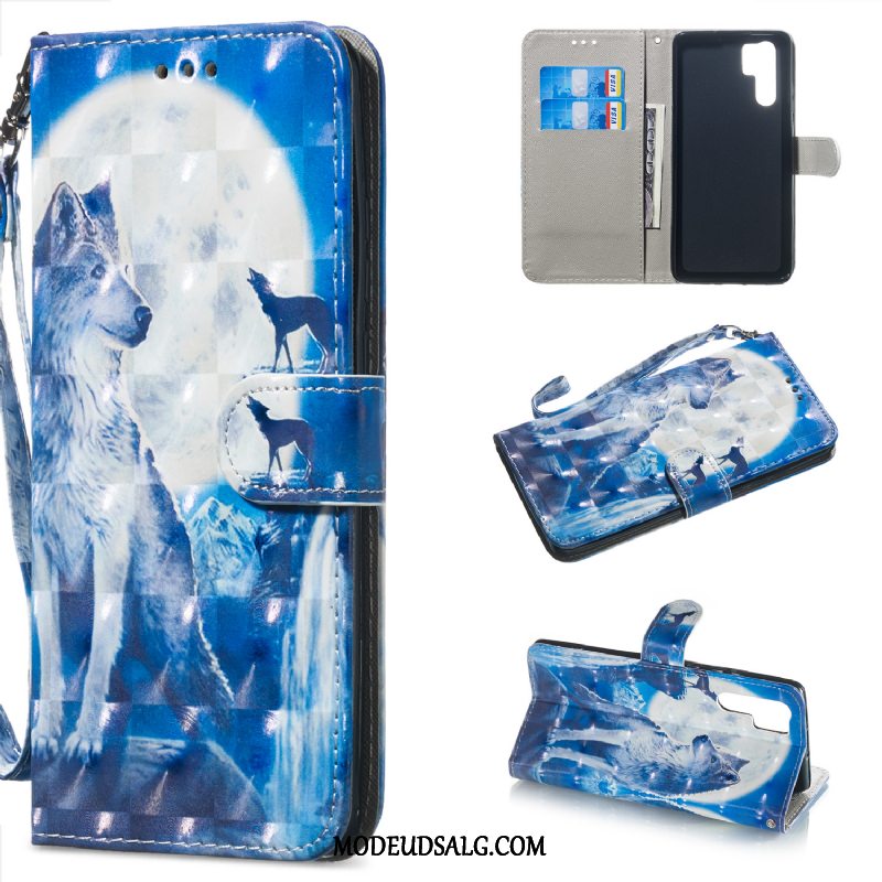 Huawei P30 Pro Etui Beskyttelse Anti-fald Support Kort Folio