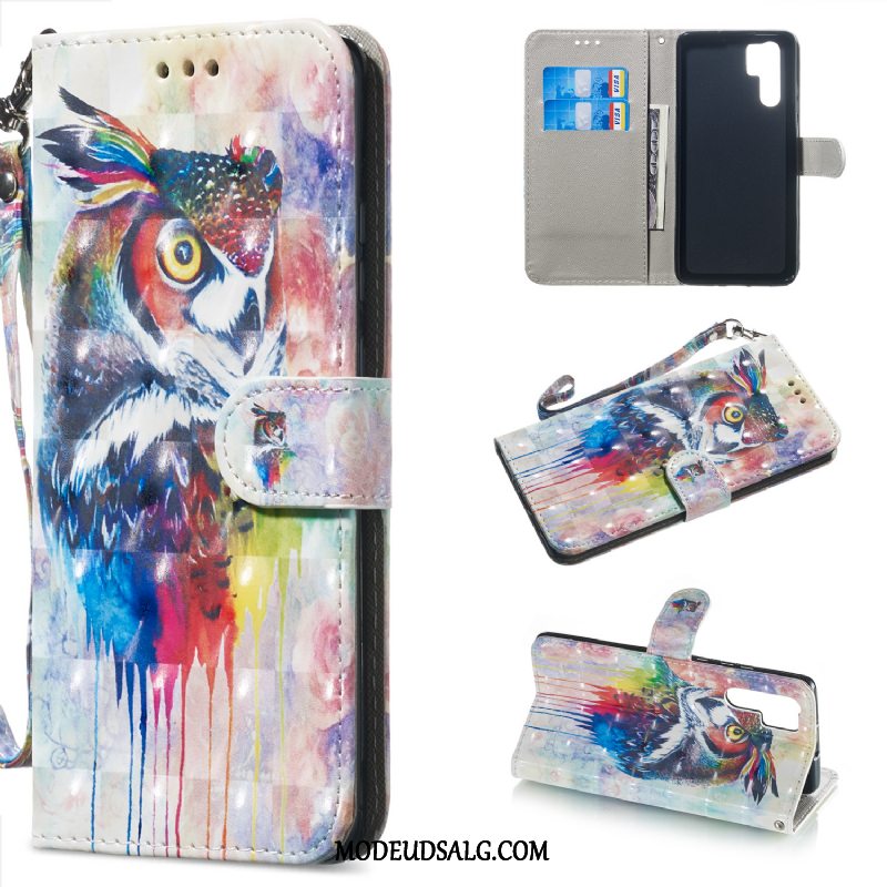 Huawei P30 Pro Etui Beskyttelse Anti-fald Support Kort Folio