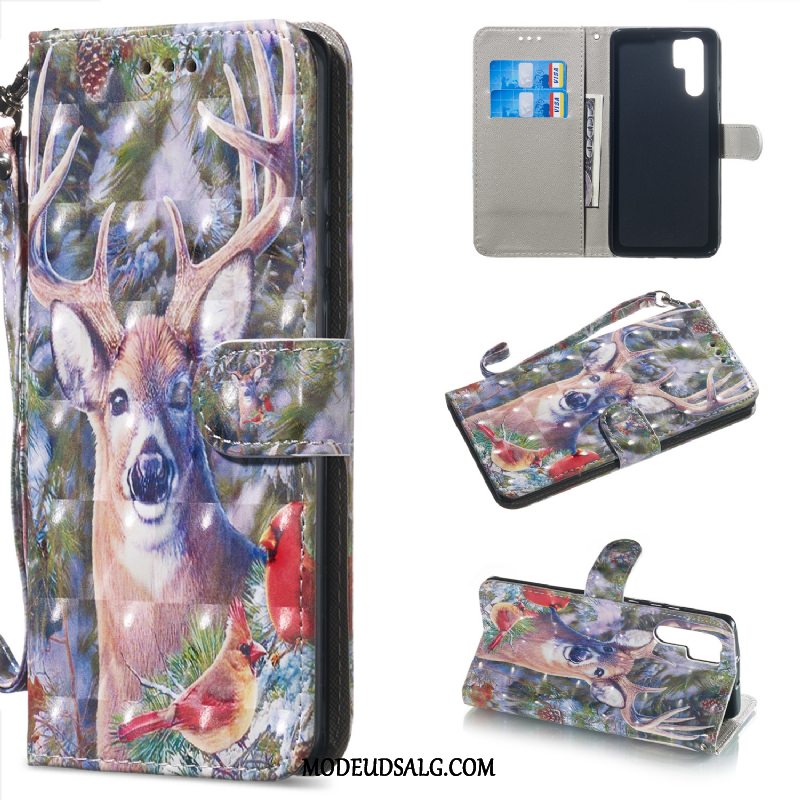 Huawei P30 Pro Etui Beskyttelse Anti-fald Support Kort Folio