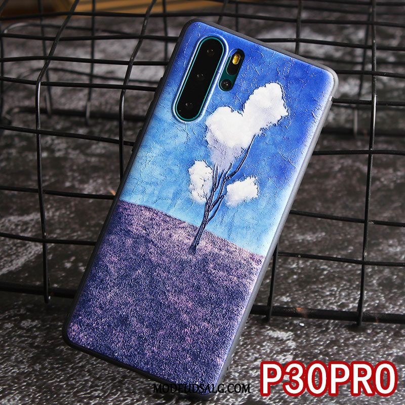 Huawei P30 Pro Etui Cover Hængende Ornamenter Blå Alt Inklusive Trendy