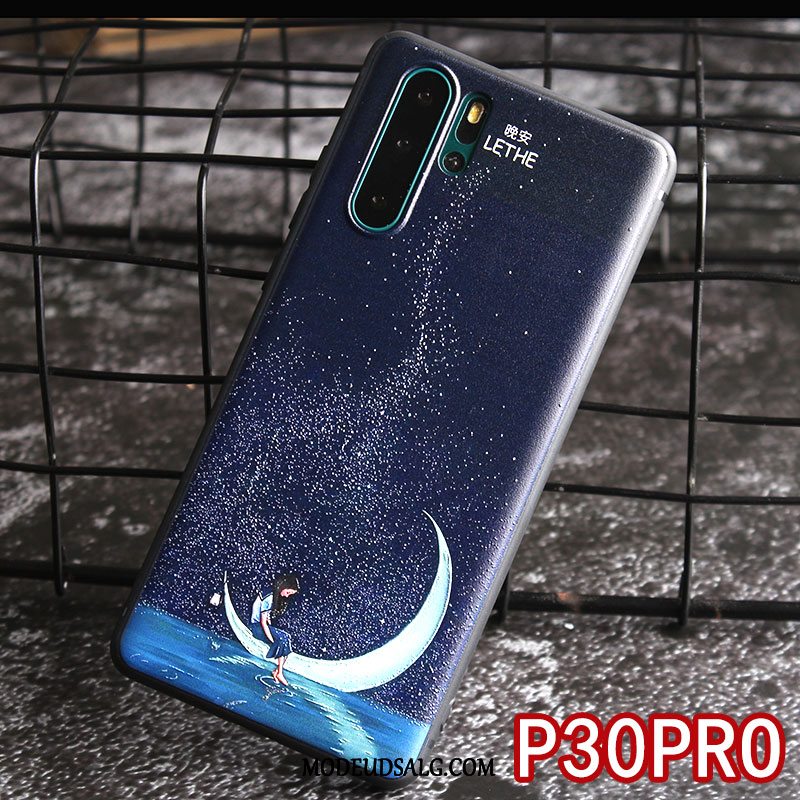 Huawei P30 Pro Etui Cover Hængende Ornamenter Blå Alt Inklusive Trendy