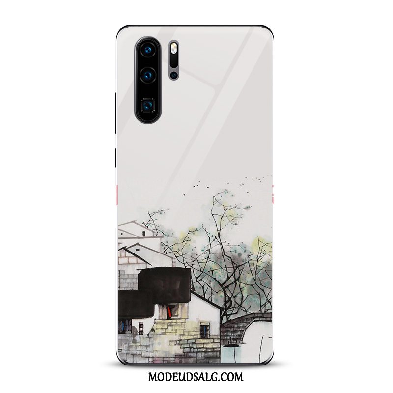 Huawei P30 Pro Etui / Cover Kunst Hvid Blæk Kinesisk Stil Spejl