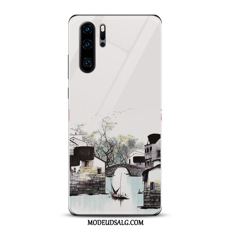 Huawei P30 Pro Etui / Cover Kunst Hvid Blæk Kinesisk Stil Spejl