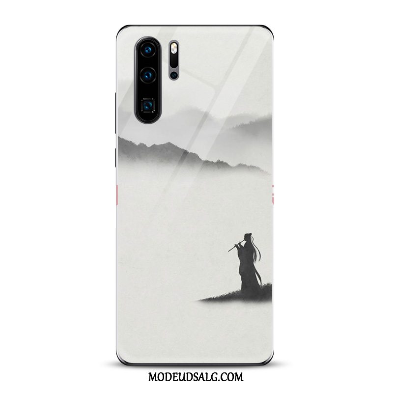 Huawei P30 Pro Etui / Cover Kunst Hvid Blæk Kinesisk Stil Spejl