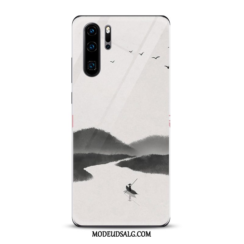 Huawei P30 Pro Etui / Cover Kunst Hvid Blæk Kinesisk Stil Spejl