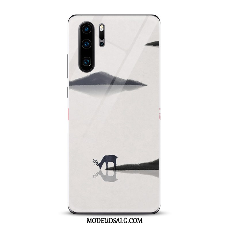 Huawei P30 Pro Etui / Cover Kunst Hvid Blæk Kinesisk Stil Spejl