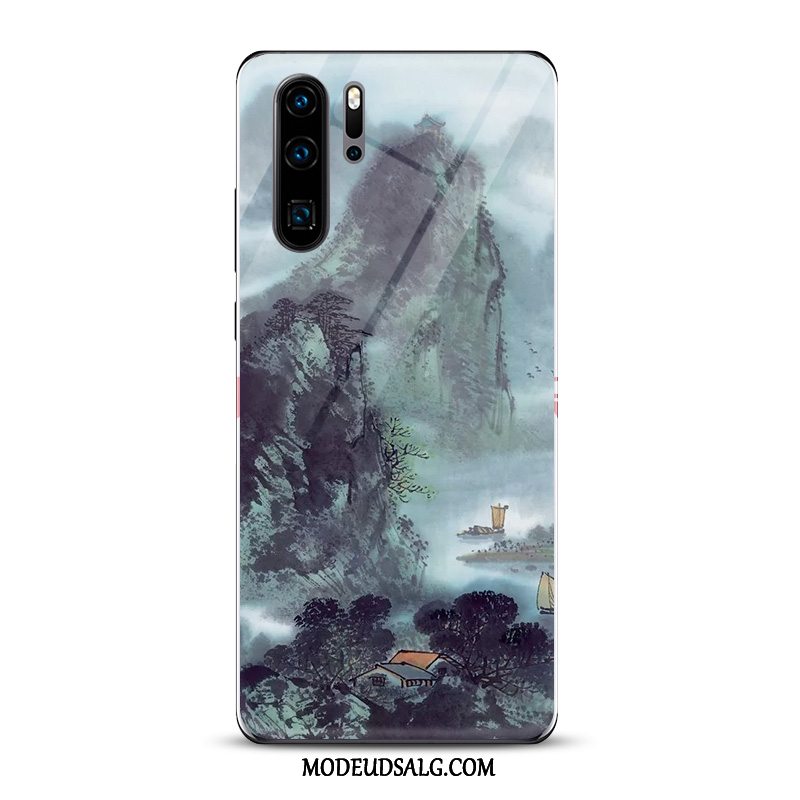 Huawei P30 Pro Etui / Cover Kunst Hvid Blæk Kinesisk Stil Spejl